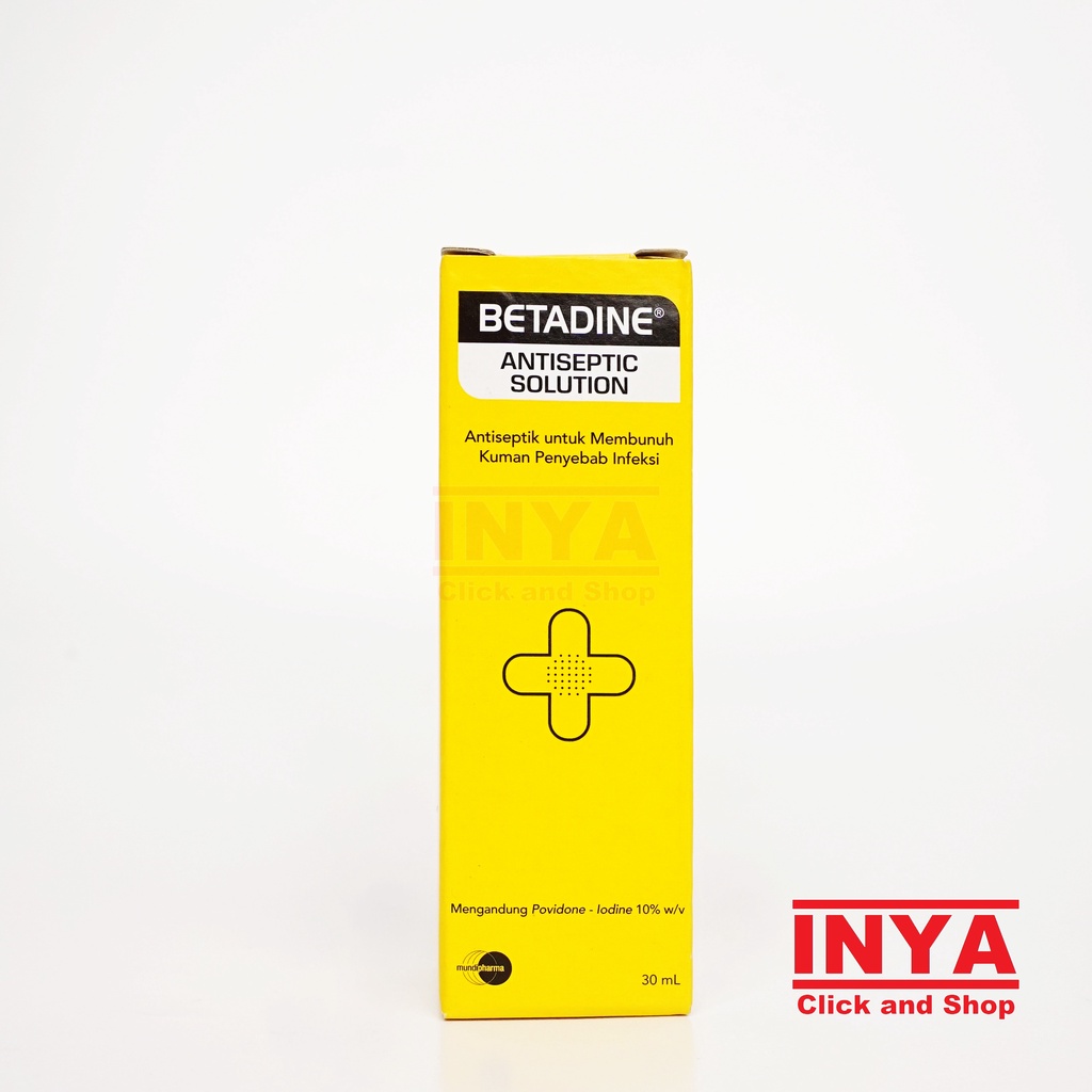 BETADINE ANTISEPTIC SOLUTION 30ml - Obat Luka - Antibakteri - Infeksi - P3K