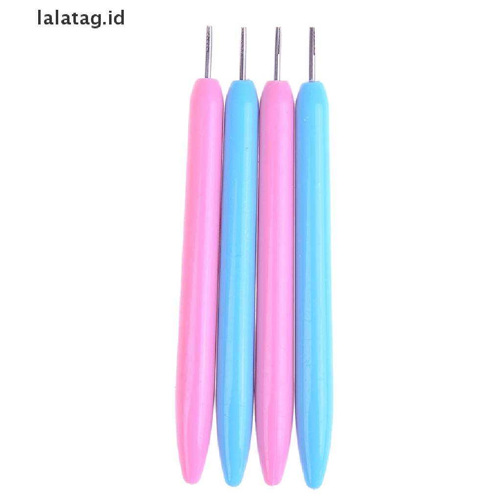 [lalatag] 2x Alat Kertas quilling slotted Plastik Kerajinan origami paper quilling rolling pens [ID]