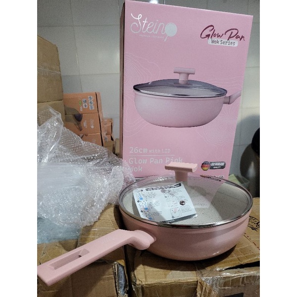 Steincookware stein cookware GLOWPAN wok frypan sauce pan GLOW SERIES granite SATUAN
