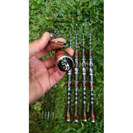 paket 3 joran pancing udang/ikan dengan gagang nibung