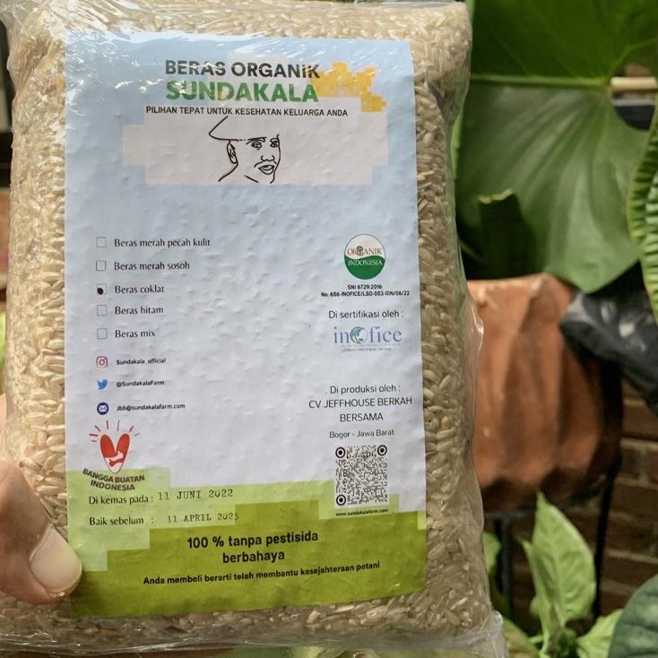 

ORIGINAL% Beras Coklat Sosoh Organik SundaKALA @1kg