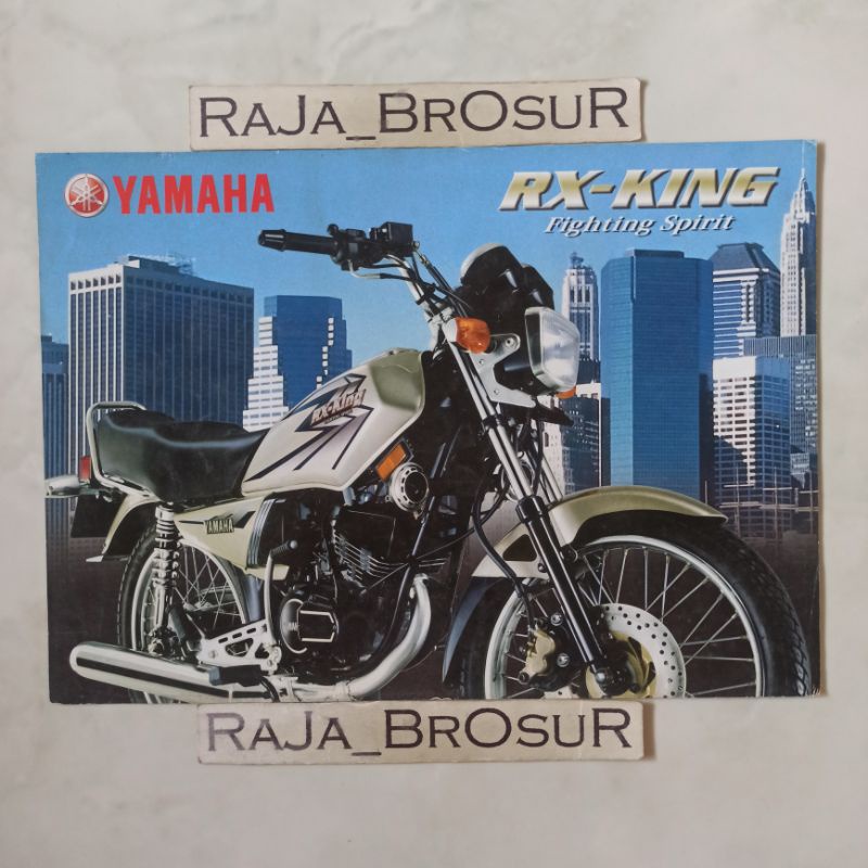 Poster brosur katalog flyer jadul lawas Yamaha RX King Gold 3KA 2002