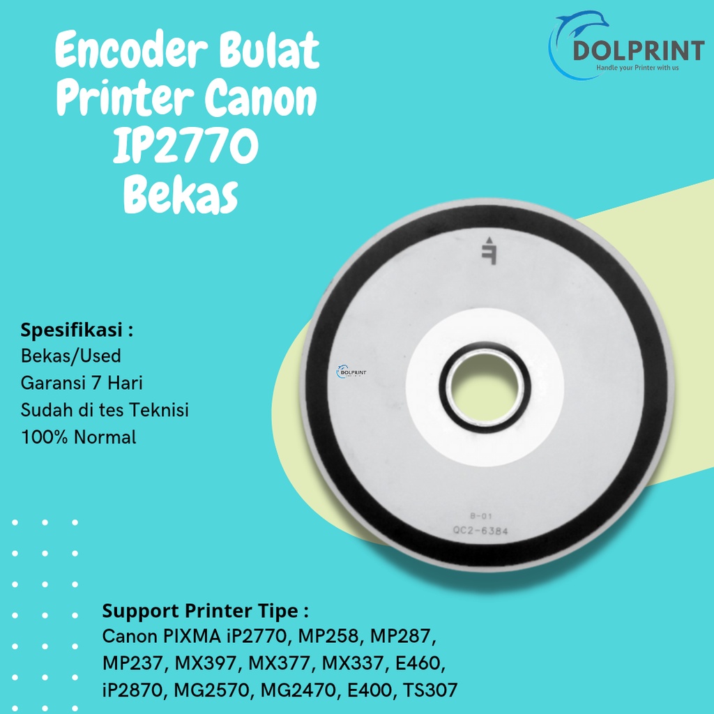 Encoder Bulat Canon iP2770 MP258 MP287 Encoder Disk Canon 2770 Used