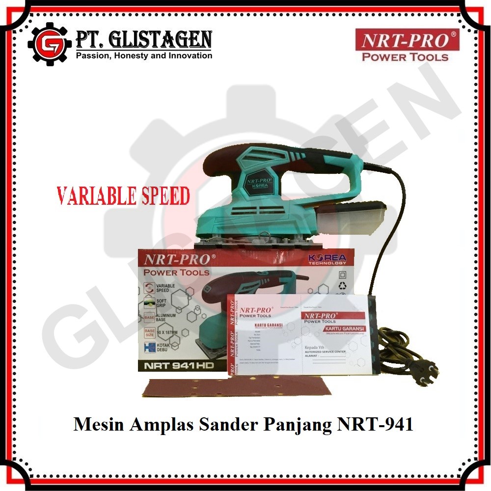 Mesin Amplas Kayu Finishing Electric Sander NRT-941HD dan NRT-921