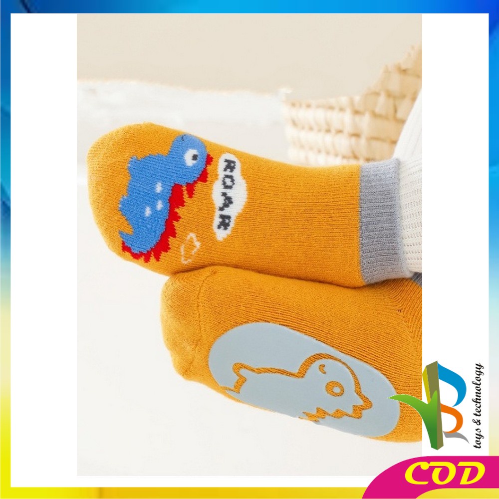 RB-P543 Kaos Kaki Anak Bayi Antislip Unisex Model Animal Gambar Timbul / Kaus Kaki Bayi Pendek Baby Socks Anak Laki Laki Perempuan Anti Licin