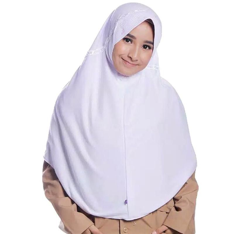 kerudung Rabbani Hemy putih S