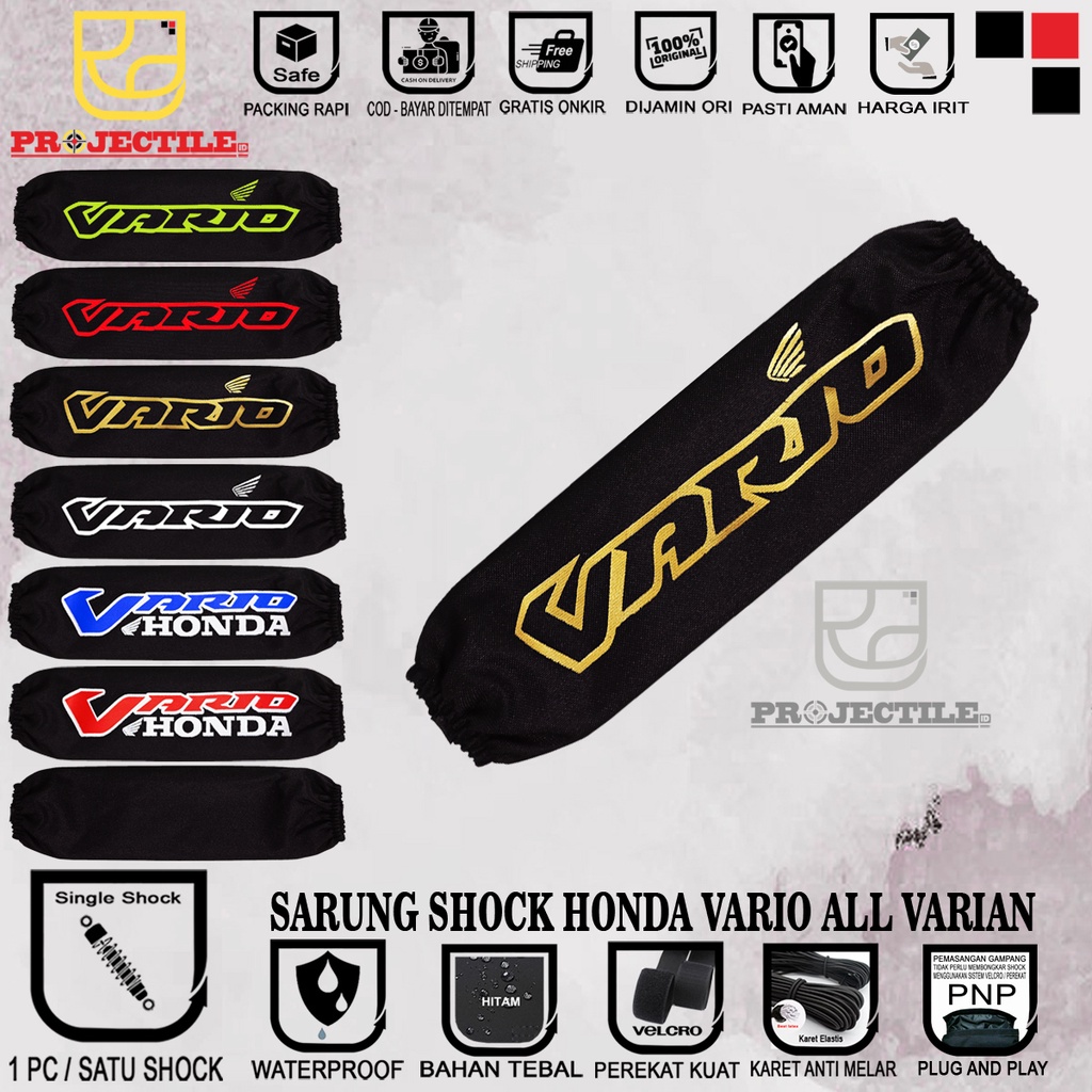 Sarung shock VARIO All SERIES / Cover shockbreaker sarung sok shok belakang motor Honda Vario All Mo