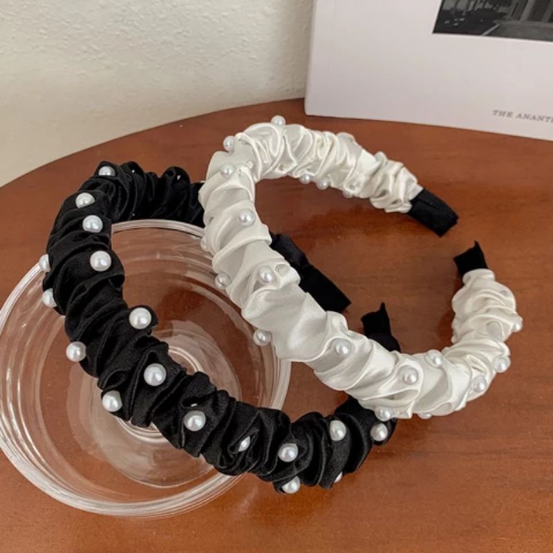BANDO KOREA MUTIARA HEADBAND BANDO SCRUNCHIE KOREA BANDO KEKINIAN BANDO VIRAL BANDO MURAH