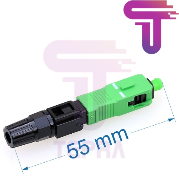 Fiber Optic SC APC Fast Connector | FTTH Fast konektor SC APC Hijau
