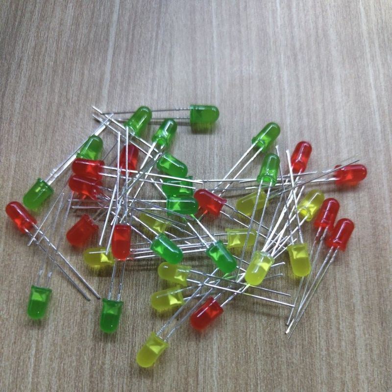LED 5MM merah kuning hijau harga 50pcs