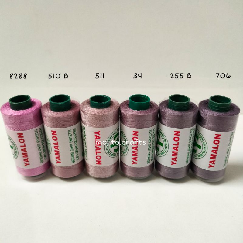 1 Buah Benang Jahit Yamalon Variasi Ungu / Benang Ungu / Benang Jahit Ungu / Benang Warna Ungu 2