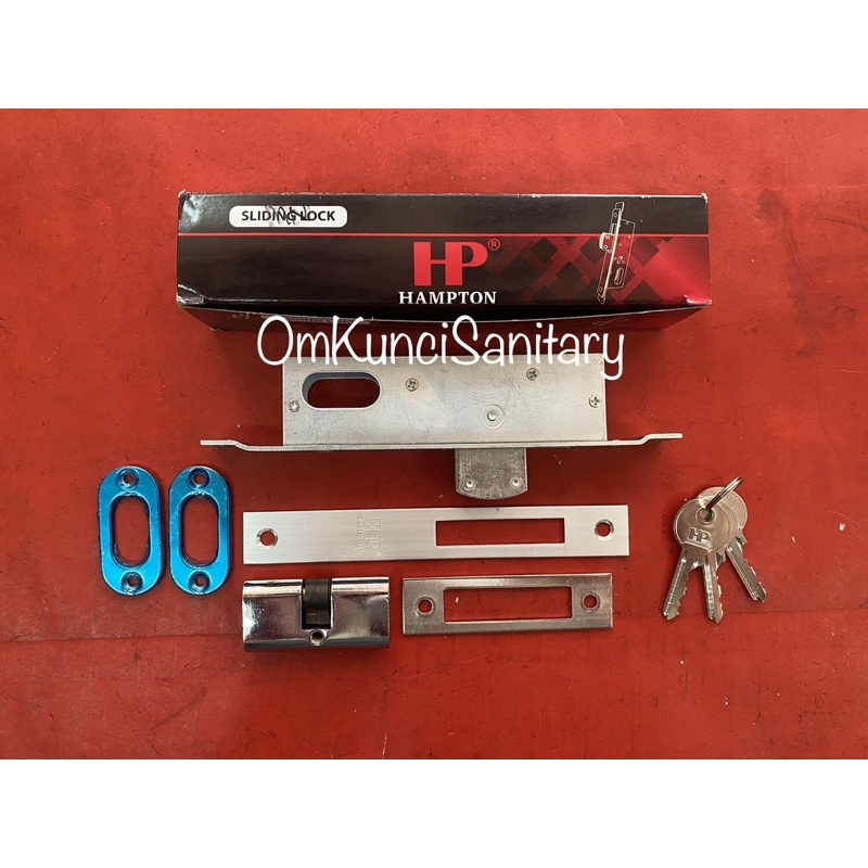 Kunci Pintu Alumunium Lidah Swing Hampton Kunci Swing Lidah Hampton Kunci Alumunium Silinder Oval HP