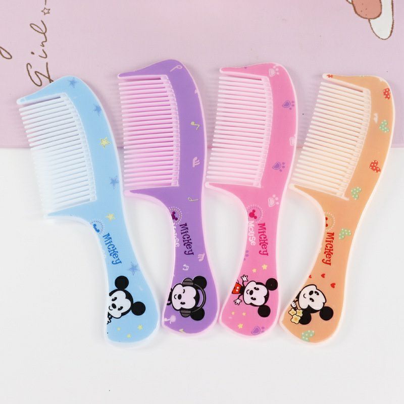 Sisir gagang kecil full motif warna warni