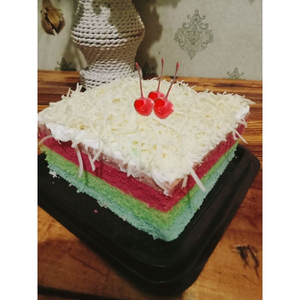 

Ready Rainbow cake/kue ulangtahun