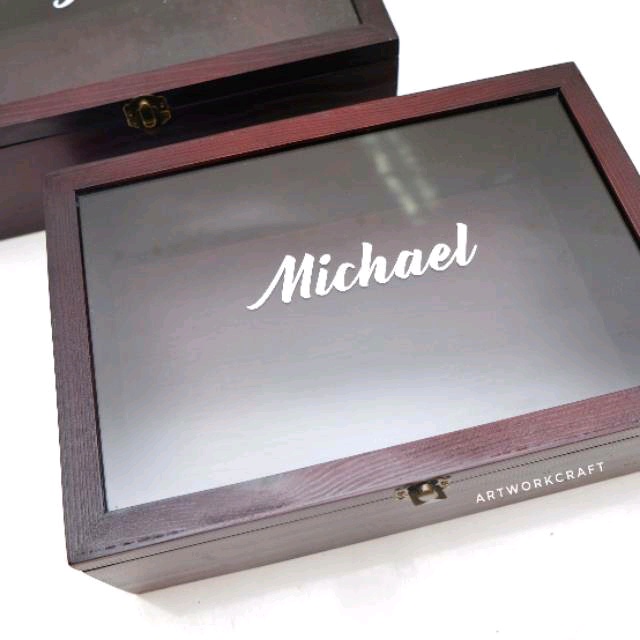

[31x46x12 ] Kotak /Box Bridesmaid / Groomsman Kayu Pinus 31x46x12cm