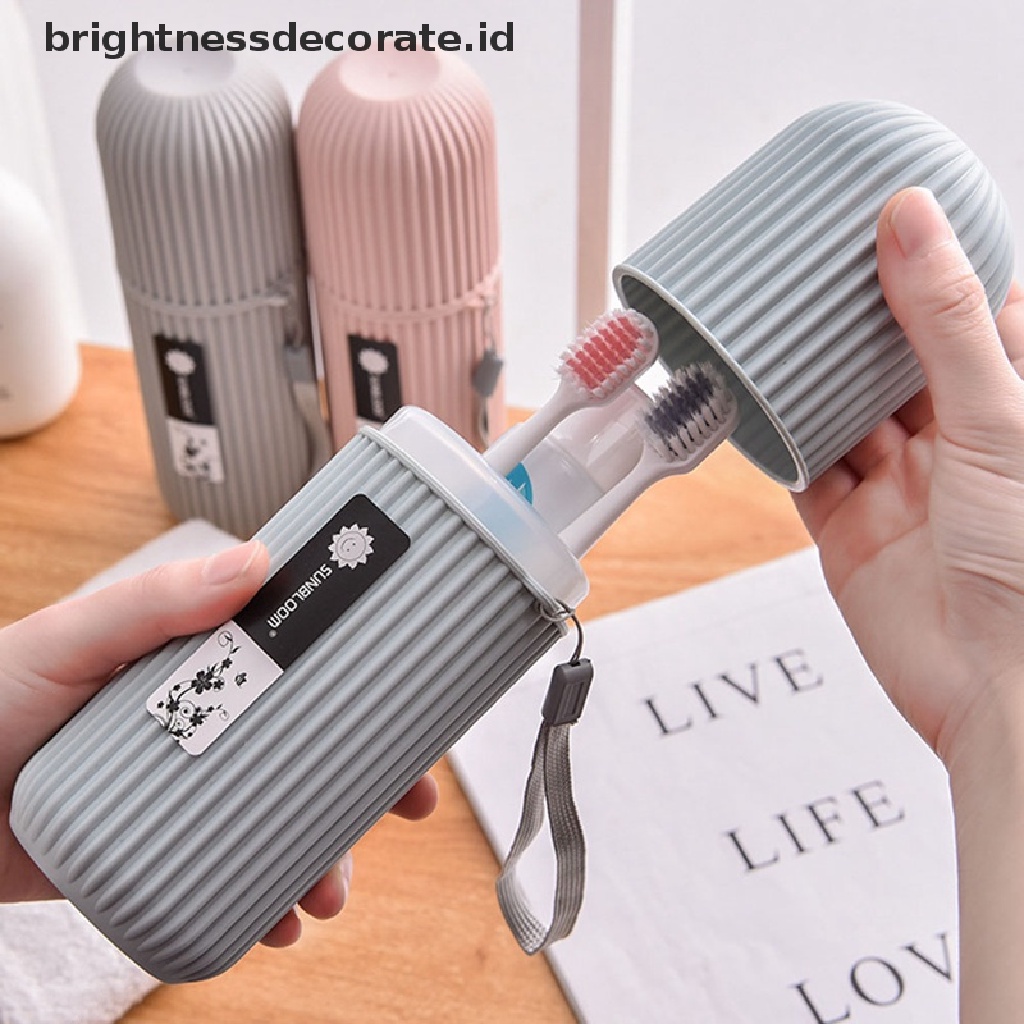 [Birth] Tempat Sikat Gigi Odol Portable Protect Holder Case Travel Camping Kotak Penyimpanan [ID]