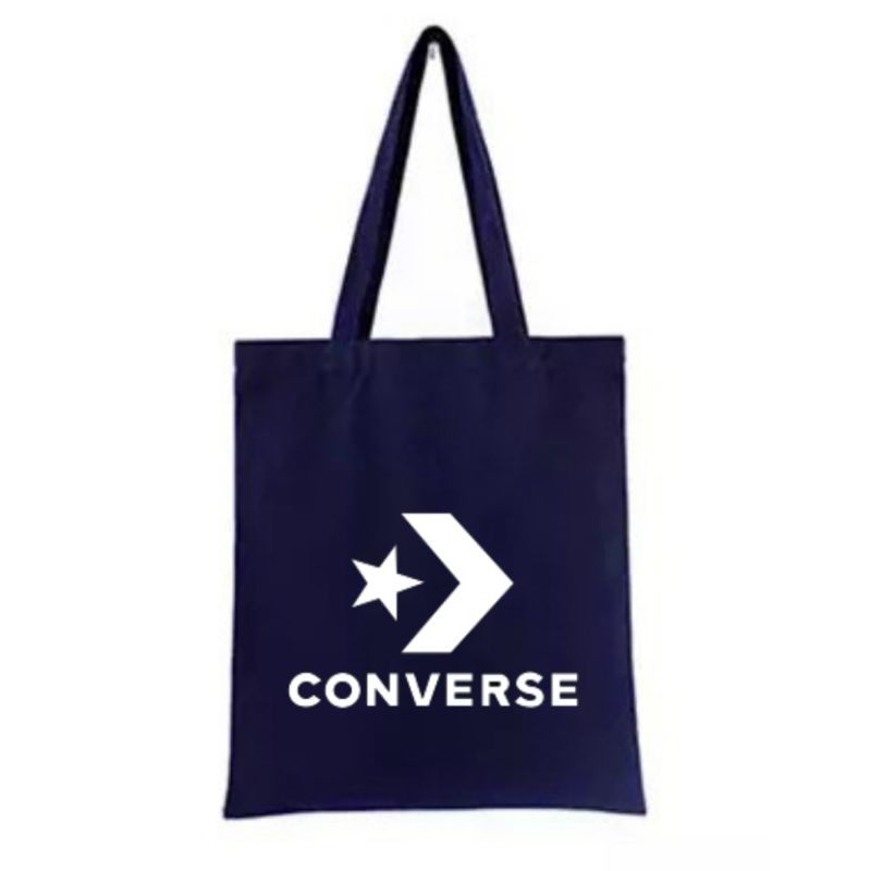 Vandal-Tote bag kanvas resleting Converse /Totebag /Tote bag pria wanita aesthetic /Tas sekolah kain kanvas tebal