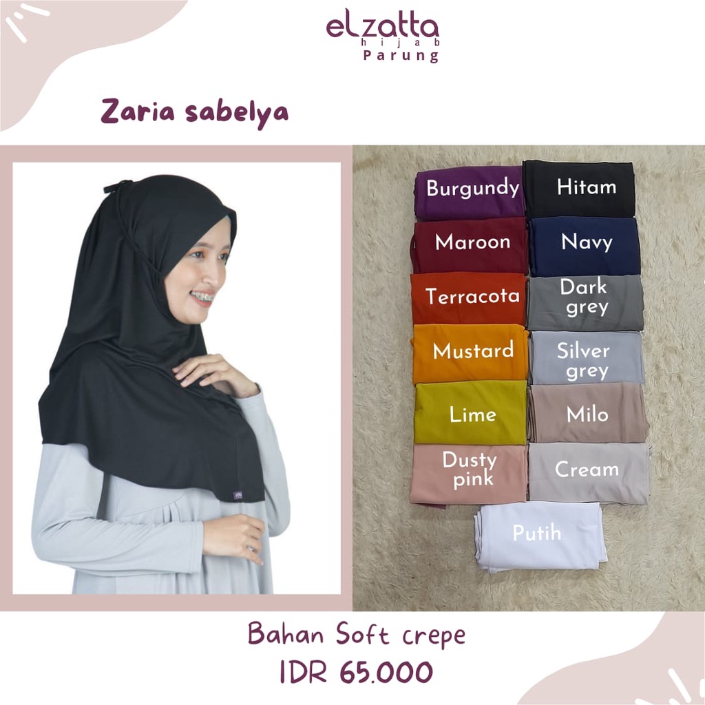 Zaria Sabelya Elzatta / Bergo Tali Elzatta