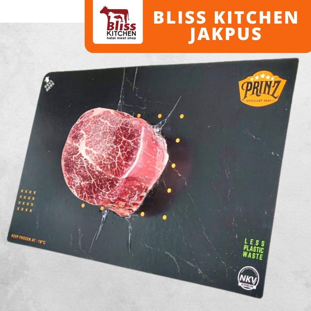 

PRINZ Skin Vacuumed Sumatran Wagyu Beef Tenderloin MB6+ 200gr