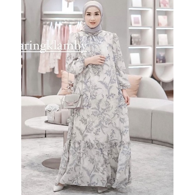 Ruby Dress Wearing klamby Classic Blue