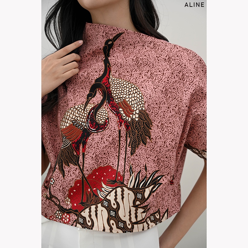 Evercloth Aline Blouse Wanita Atasan Wanita Atasan Wanita Blouse Batik Wanita Atasan Batik Wanita