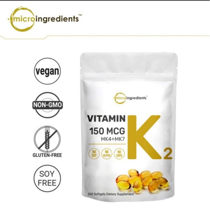 Microingredients Vitamin K2 150mcg 300 softgel