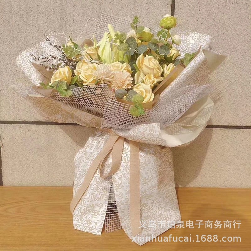 Flower Wrapping Cellophane Paper Kertas Buket Bouquet Bunga Halus Hias Dekorasi Pesta KB6091