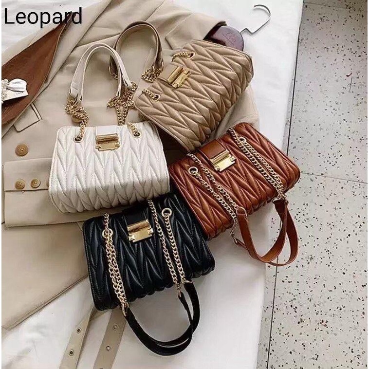 Shoulder bag zigzag rantai Sling Bag Wanita Murah Import Casual Baru Kekinian