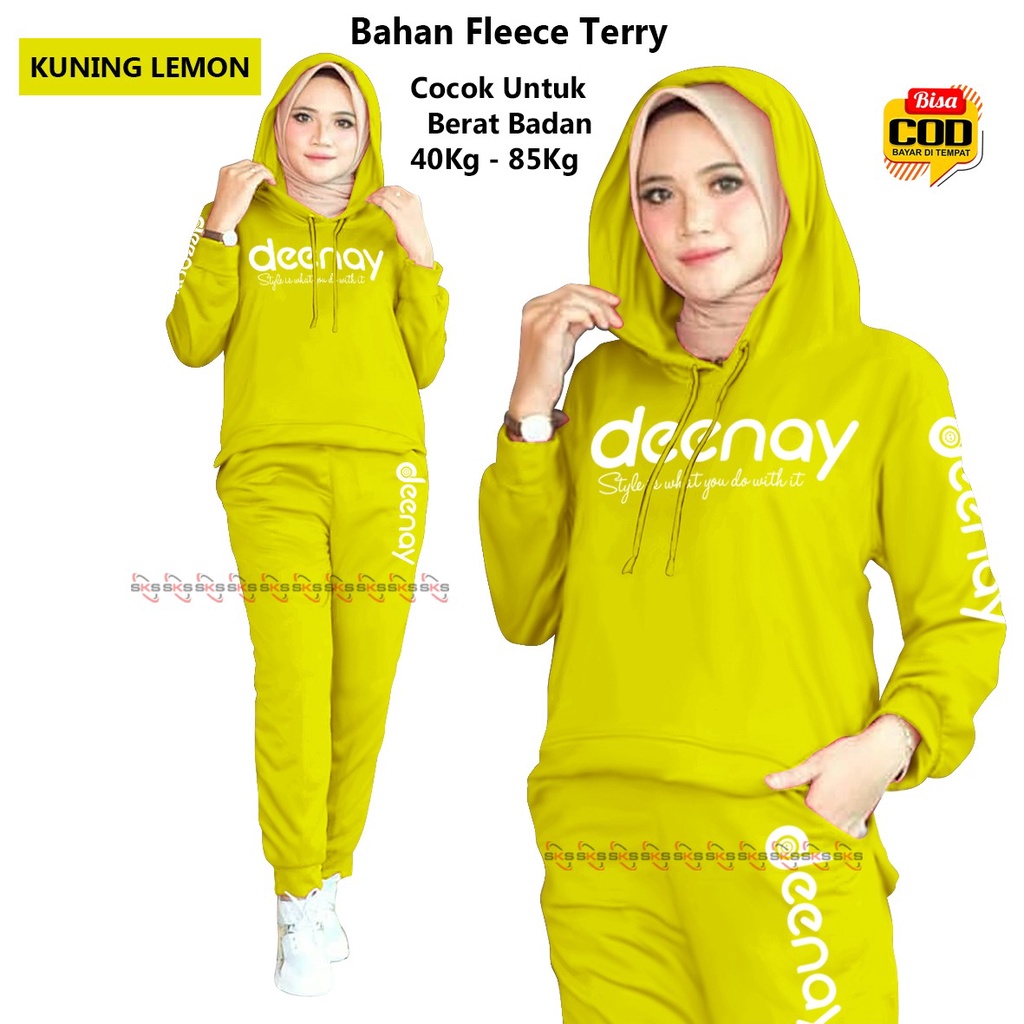 Setelan Olahraga Wanita Hoodie, BISA COD &amp; Gratis Ongkir SR 00021 B Setelan Training Senam, Setelan Training DEENAY, Trening Wanita Joging Training Suit Sportswear Suit paling laris Kostum Senam Joging Baju Olahraga Sepeda Paling Trend Terkini