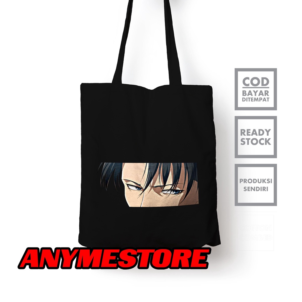 TOTEBAG RESLETING TAS SELEMPANG  ANIME AOT LEVI ACKERMAN
