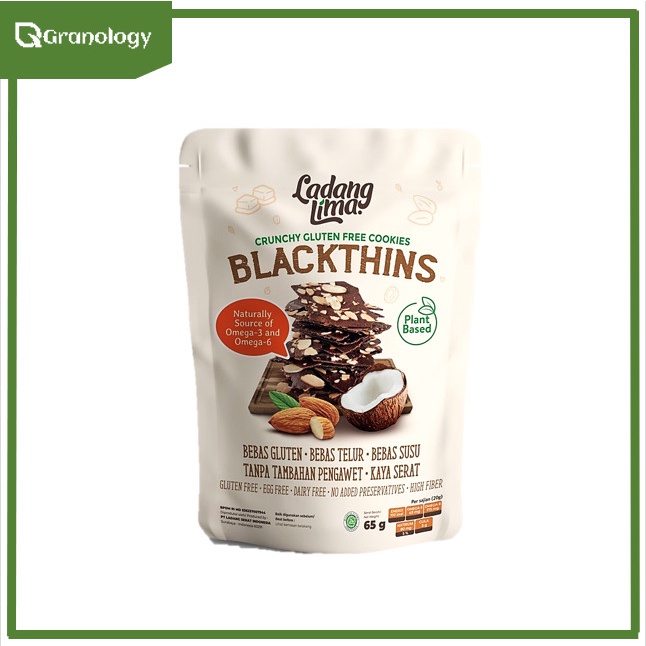 Ladang Lima MINI Blackthins Cookies Gluten Free 65 gram