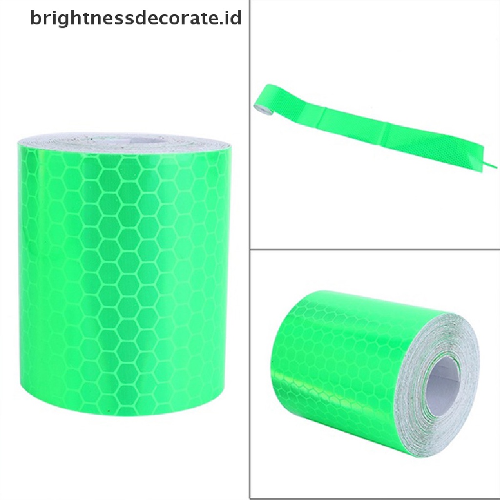 [Birth] 1m * 5cm Mobil Truk Reflektif Perekat Diri Keamanan Peringatan Tape Roll Film Stiker [ID]