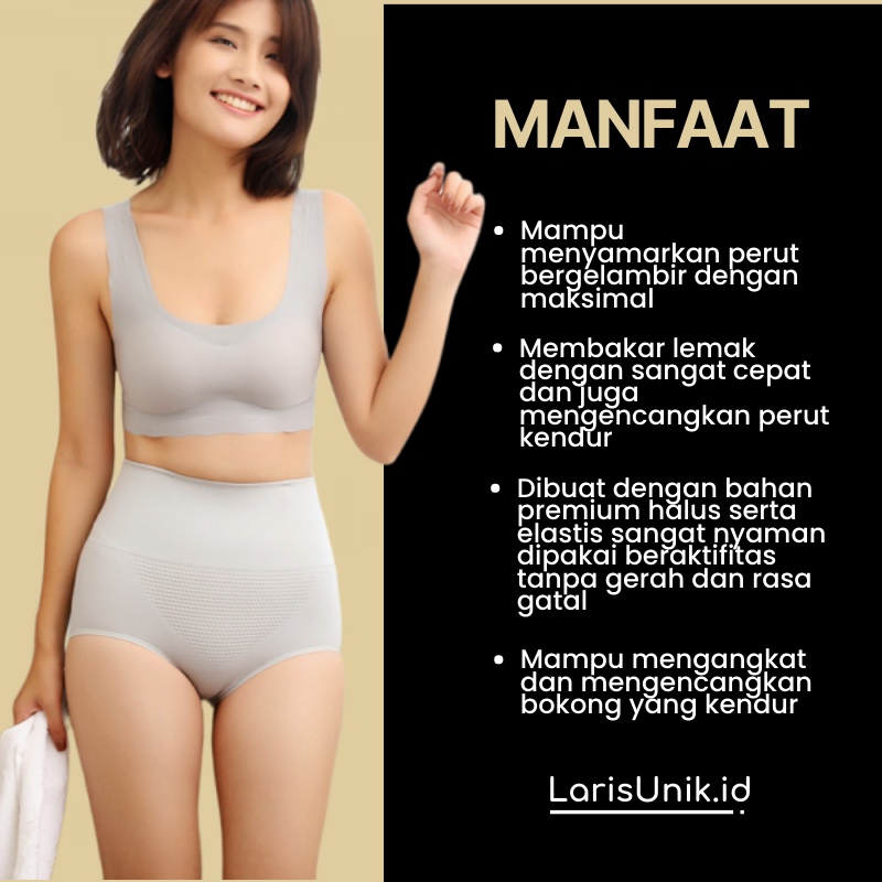 Korset Pelangsing Wanita Munafie Cocotte Celana Dalam Pengecil Perut Buncit Wanita Slimming Pants Stagen CHS-0597