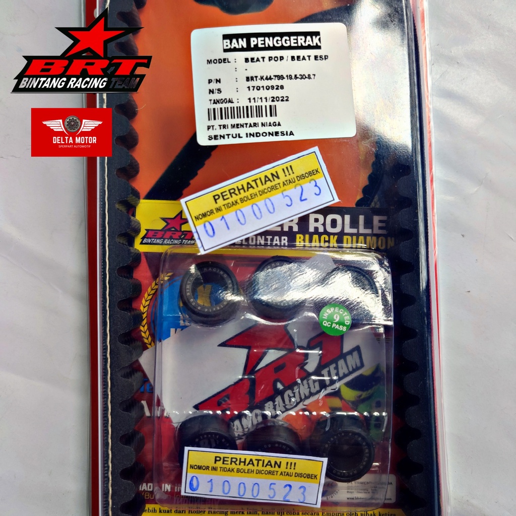 VBelt Vanbelt Set Roller BRT Beat Esp K44 Beat Pop Beat Street Scoopy Esp 2016 Vario 110 Fi Esp Original