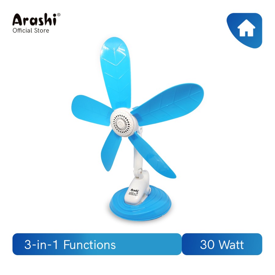 Arashi CLIPFAN 30 Watt GROSIR Kipas Angin duduk / Kipas Angin Jepit Clip Fan AR138 / Arashi - Kipas 