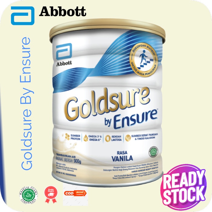 

[BEST SELLER] Goldsure by Ensure Vanila 900g (Susu Nutrisi Dewasa)