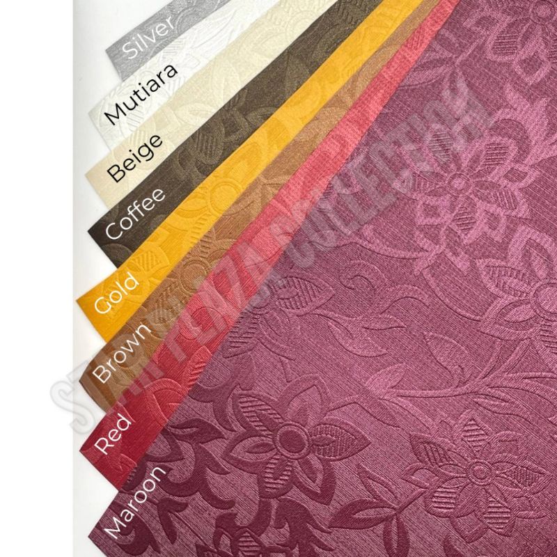 Promo  Bahan Kain Oskar Kulit Oscar Sintetis Mengkilap Motif Bunga Kembang Kecil - Opera (Sofa,