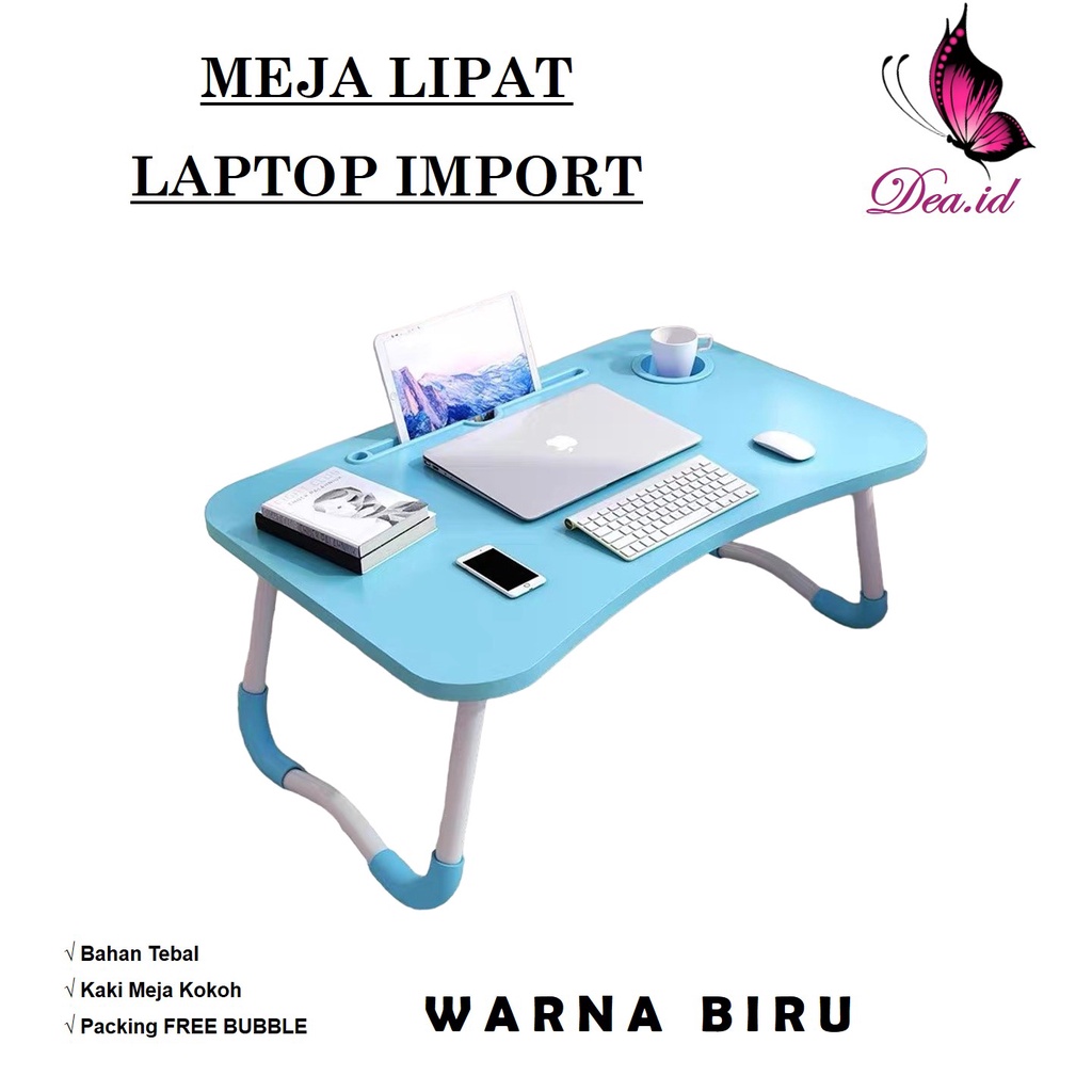 [DEASHOP] MEJA LAPTOP LIPAT PORTABLE TEBAL KOKOH AWET - MEJA BELAJAR ANAK DAN DEWASA BERKUALITAS - MEJA LIPAT IMPORT MULTIFUNGSI