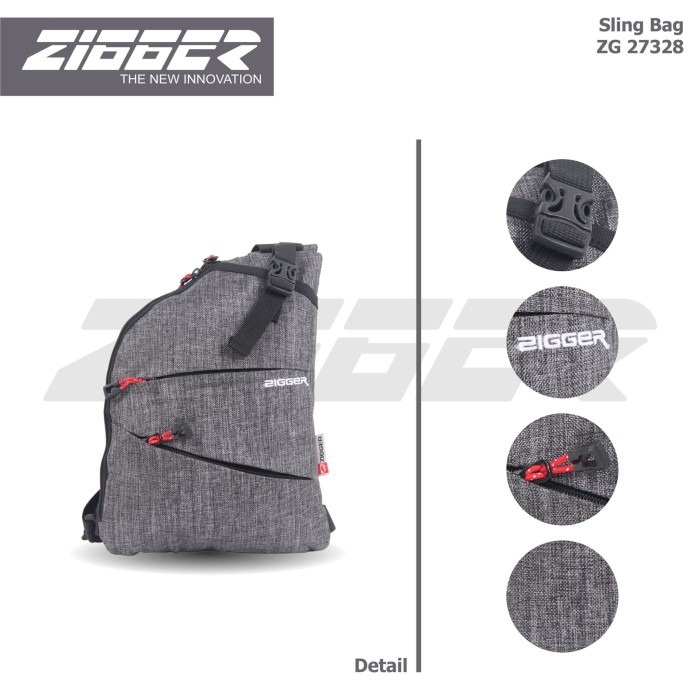 [KLIKTAS] Tas Selempang Pria ZIGGER - 27328 - Sling bag Modern