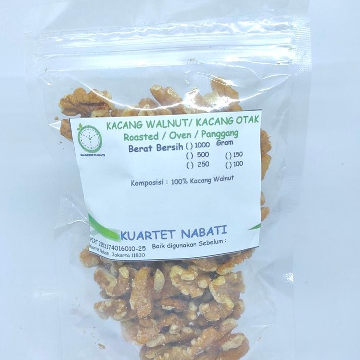 

Terupdate ¯ 100gr Roasted Walnut Organik- Kacang Otak Premium - Oven – Matang Varian Rasa Original/ Asin/ Aktivasi ✡