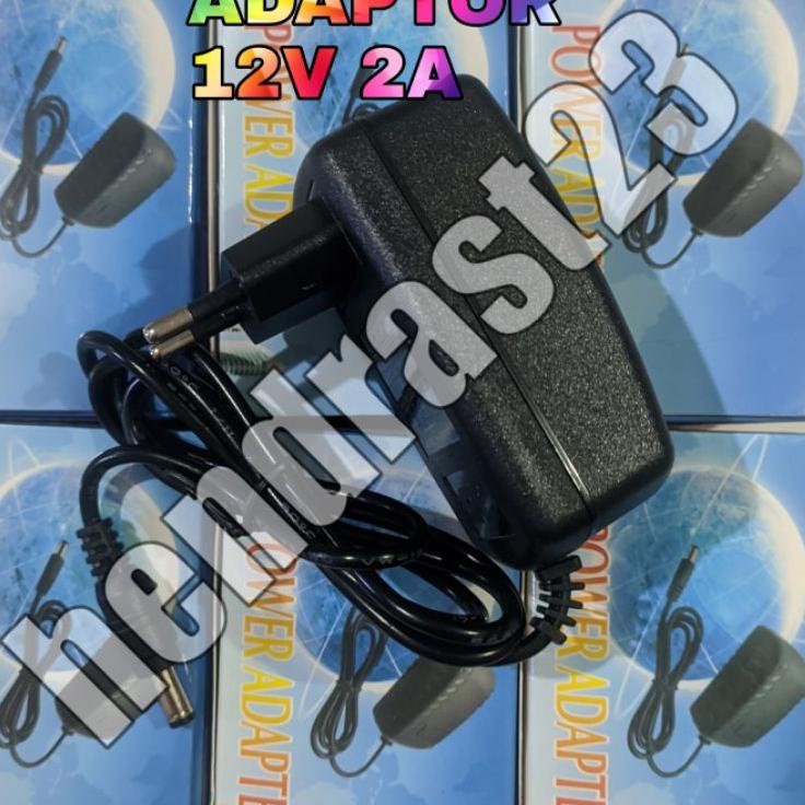 Terlaris Today ADAPTOR 12V 2A / ADAPTOR LAMPU / ADAPTOR KIPAS / JACK 5.5 MM / ADAPTOR CCTV / ADAPTOR