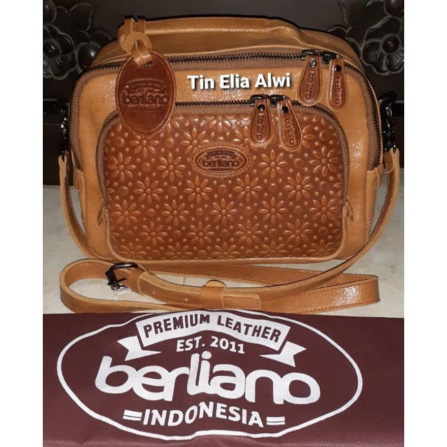 tas kulit asli Berliano sydney M (PL) tas kulas