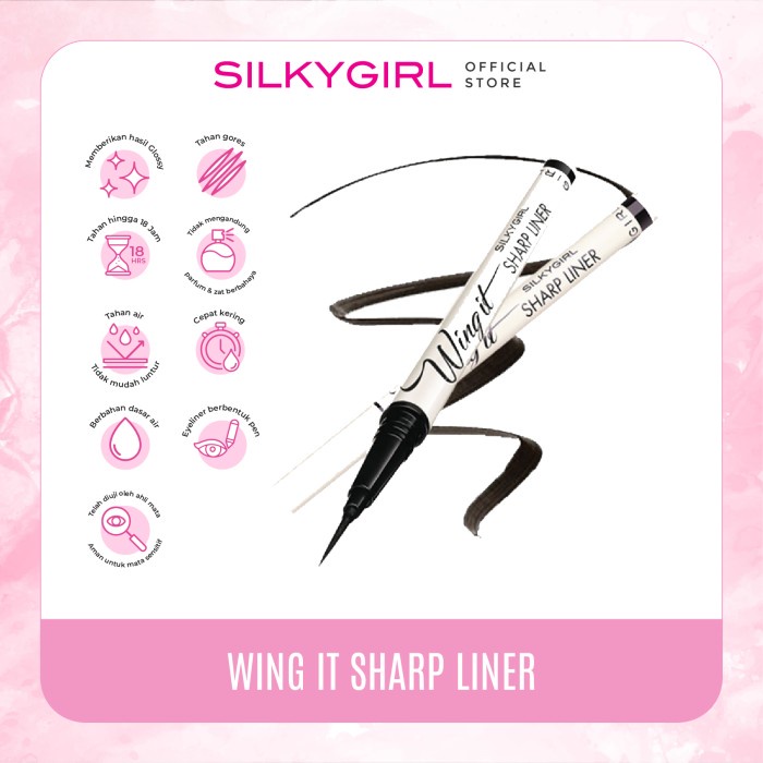 SILKYGIRL Wing It Sharp Liner Super Black