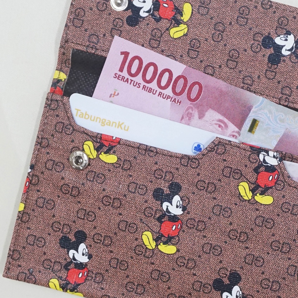 ADOLANE  DOMPET PANJANG MICKEY MICKEY  KARTU DAN UANG