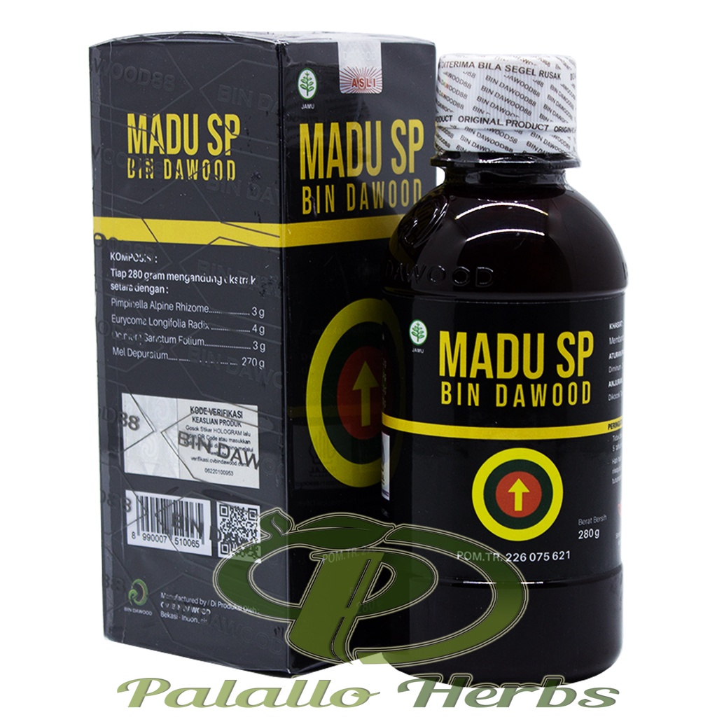 Madu SP BIN DAWOOD 280GR - Madu Herbal untuk Stamina Pria, POM Terdaftar