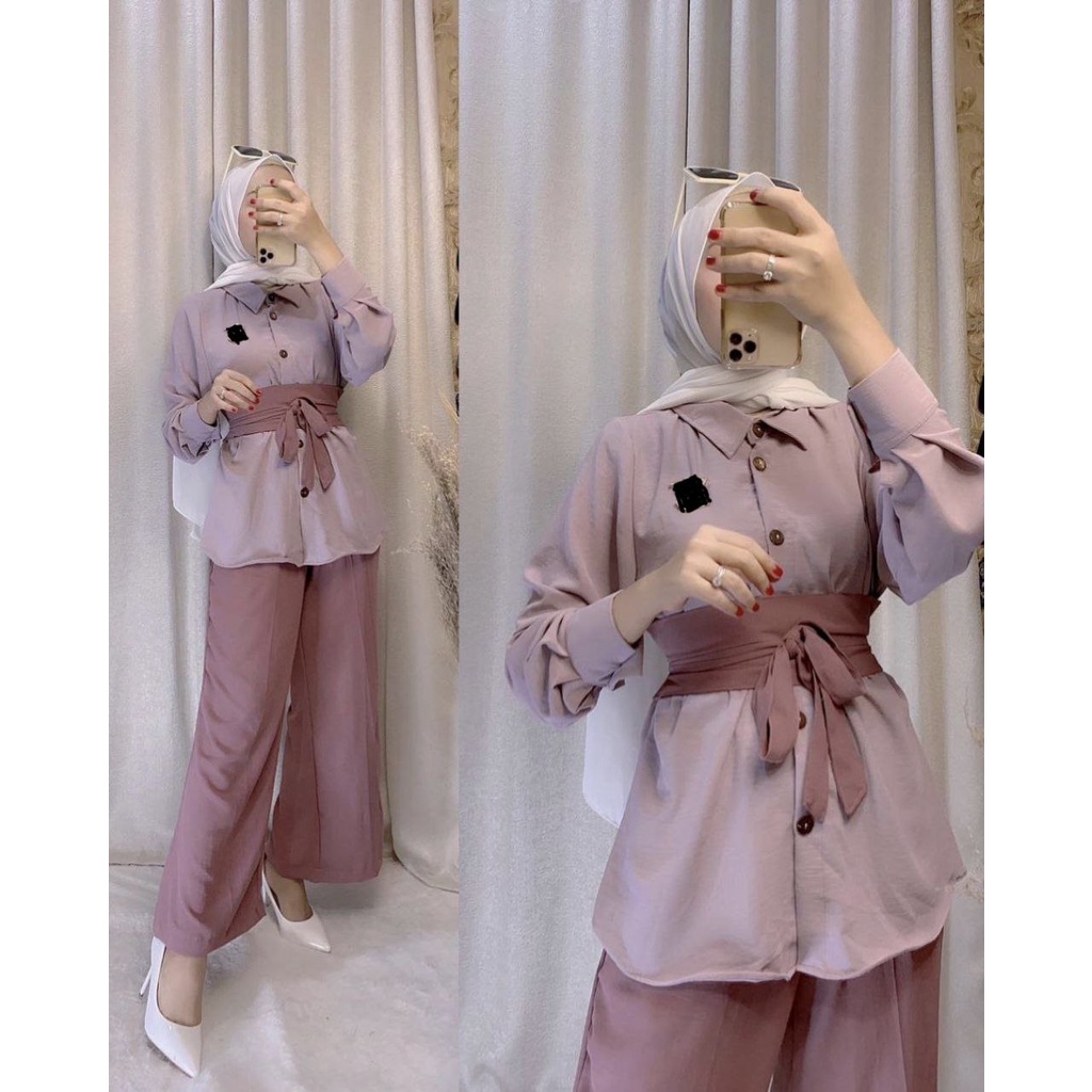 ONESET NAGITA SETELAN CRINCLE PREMIUM