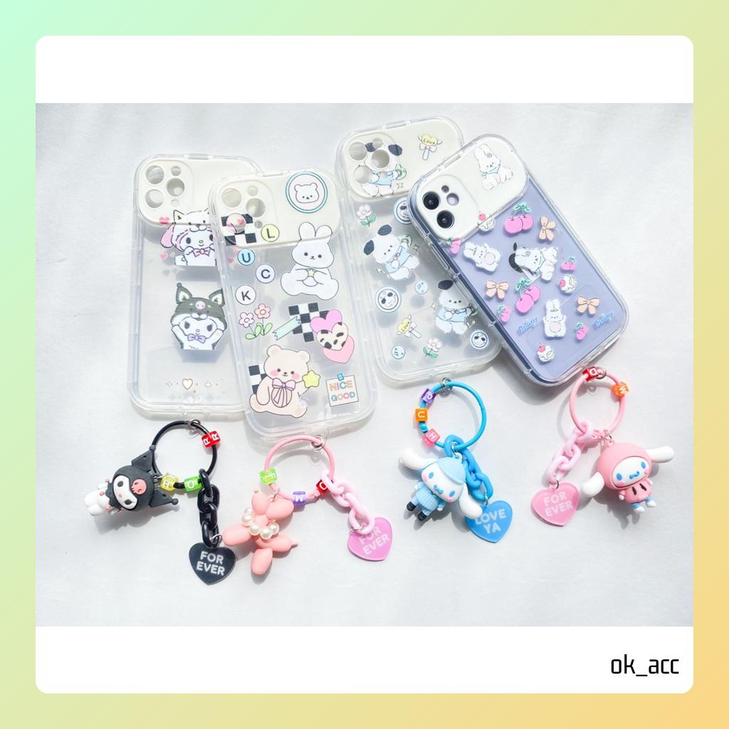 BARU Softcase Motif karakter JJ36 DY for Iphone 7+ 8+ X Xs Xr Max 11 12 13 14 Pro Max 14+ Plus 14Plus Kaca