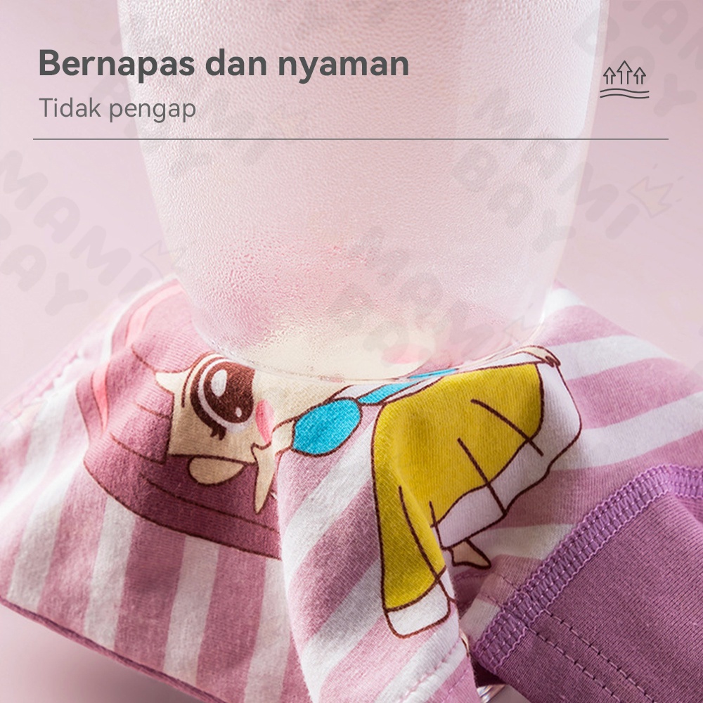 Mamibayi Celana Dalam Anak Perempuan Boxer Katun Murni Celana Dalam Anak Cewek 4 PCS / Set