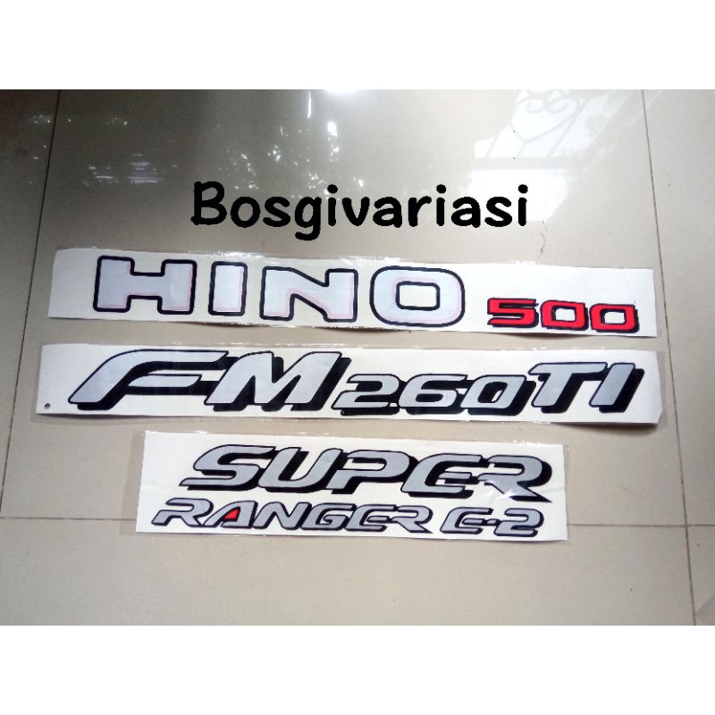 Stiker hino 500 / Stiker FM 260 Ti / Stiker hino super ranger / sticker truk hino 500 fm 260 ti