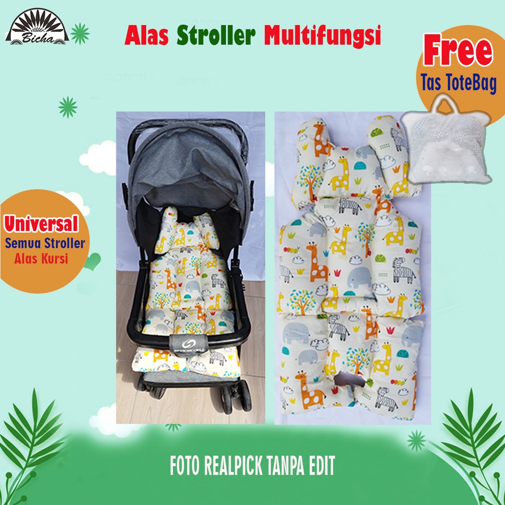 4in1 Alas Stroller Bayi Universal Baby Car Seat Stroller Pad carseat